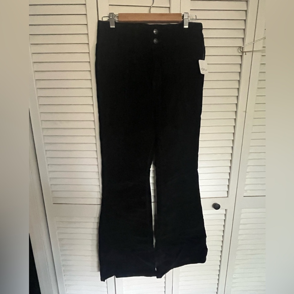 NWT Free People/We the free  black cord flare pants